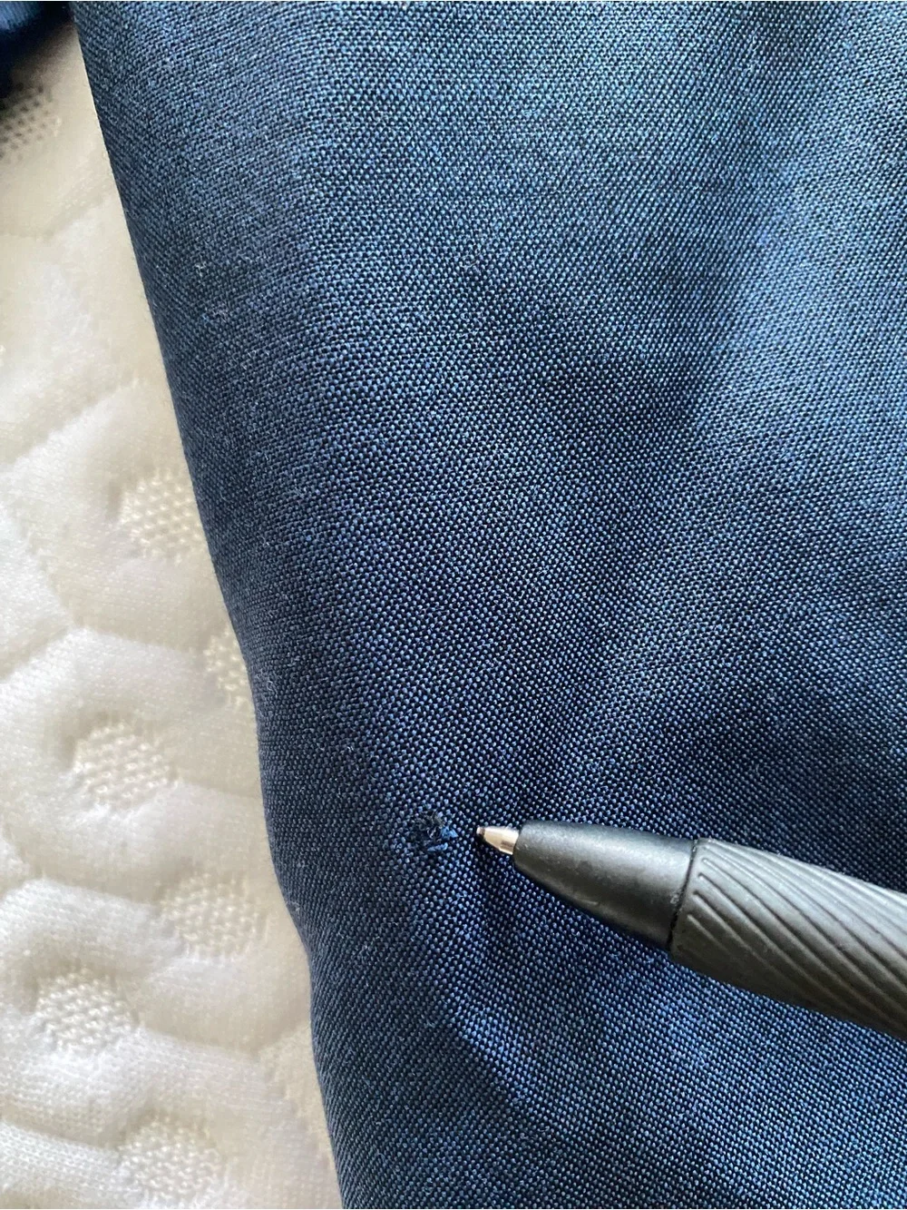 Men's Navy Blue Single-Breasted Blazer with Red Lining